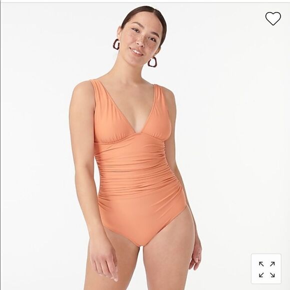 J. Crew Ruched femme one-piece swimsuit Item B6819* - Picture 3 of 5